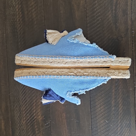 NEW Castaner 1927 Rocio Mule Azulon Blue Espadrille Tassel Slip-On Shoes - Picture 11 of 11